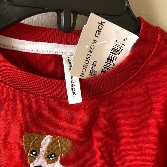 New Janie and Jack Red Dog Baby Top 12-18 M - Picture 6 of 7